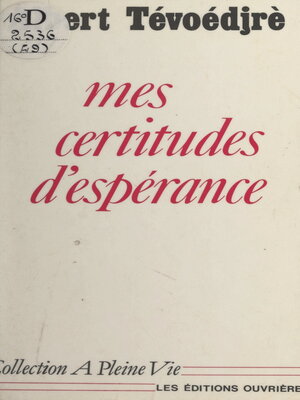 cover image of Mes certitudes d'espérance